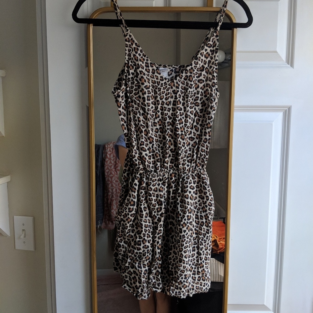 Cheetah print romper